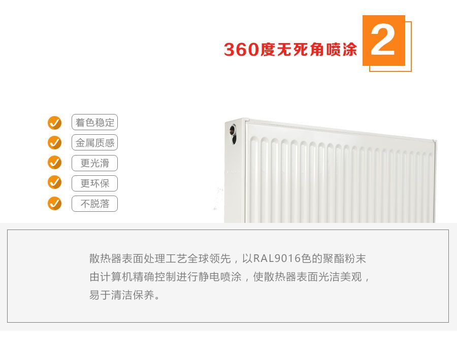 360度無死角噴涂工藝，表面光滑耐腐蝕